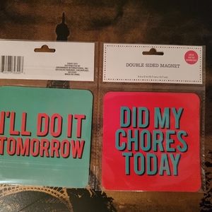Chore Magnet I'll Do It Tomorrow, Did My Chores